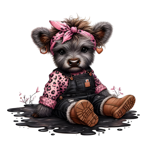 ($12T) Pink Muddy Cow