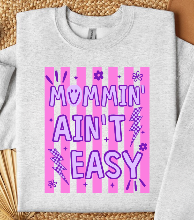 Mommin' Aint Easy Neon Stripes