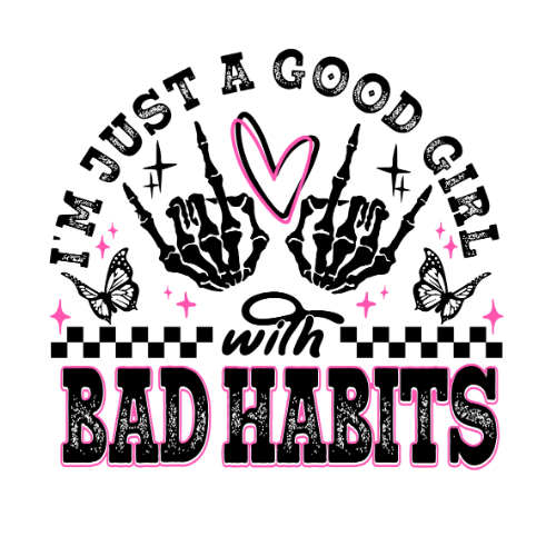 ($12T) Bad Habits Black