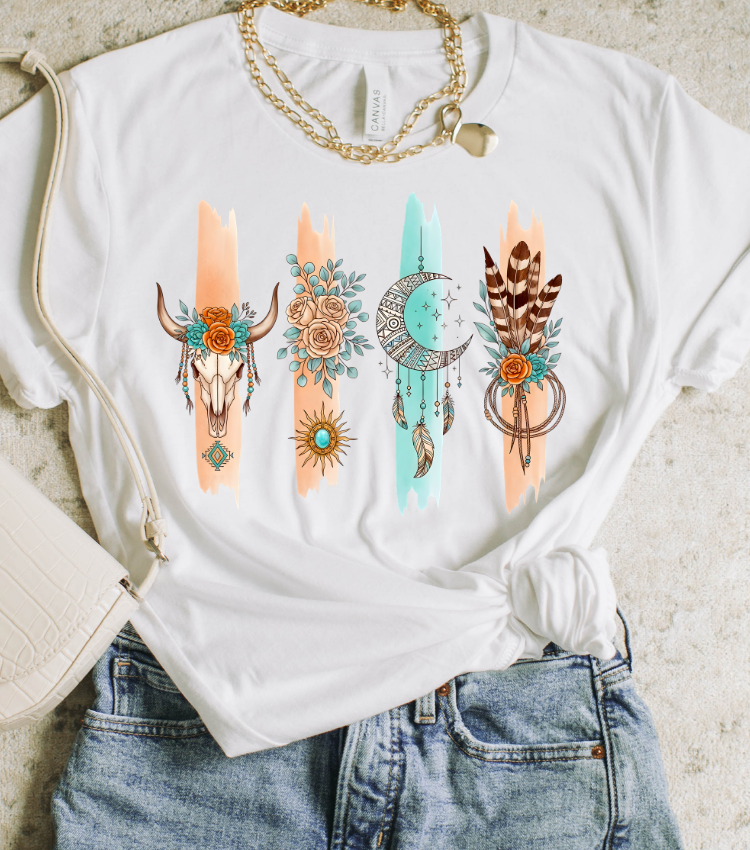 Cow Skull Floral