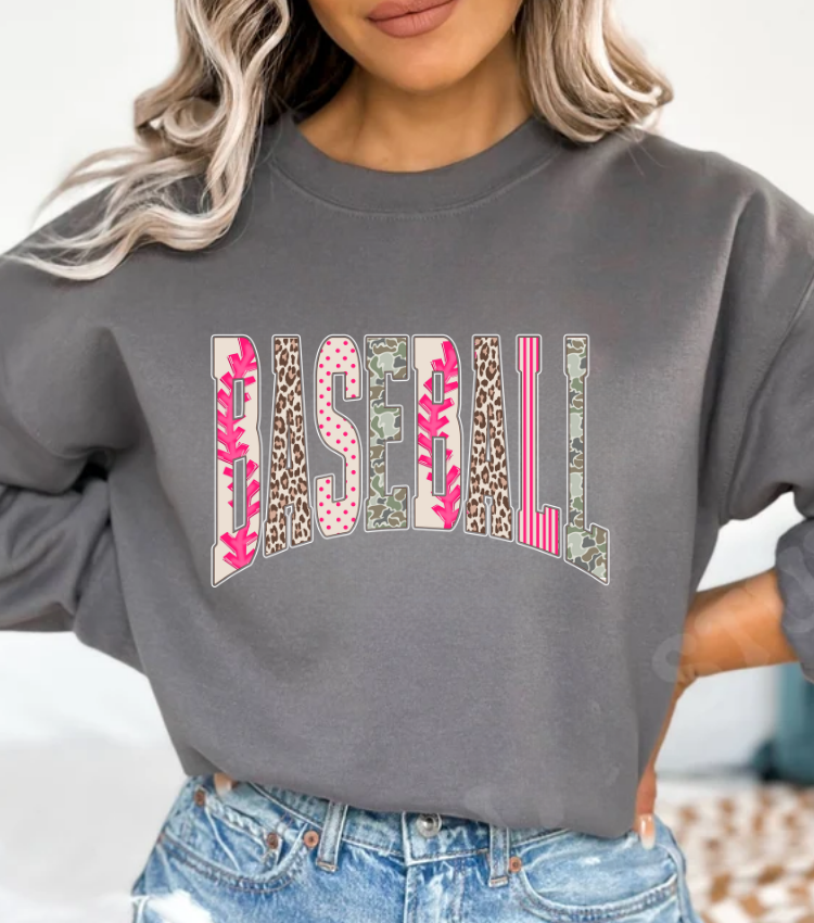Softball (Pink and White Print)