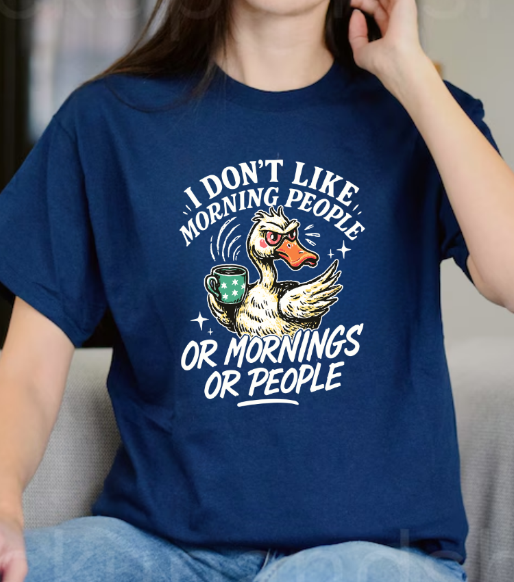 I Don't Like Morning People (White)