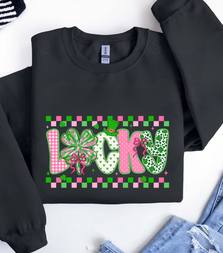 Lucky Pink and Green