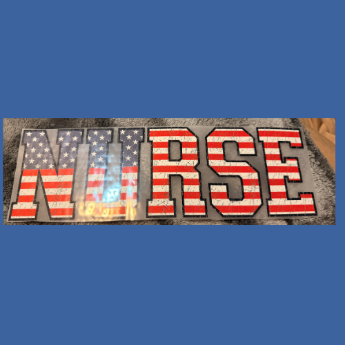 ($12T) Nurse red white blue