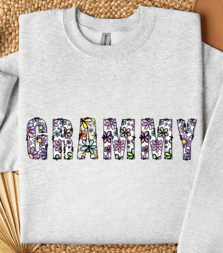 Grammy Flower Print