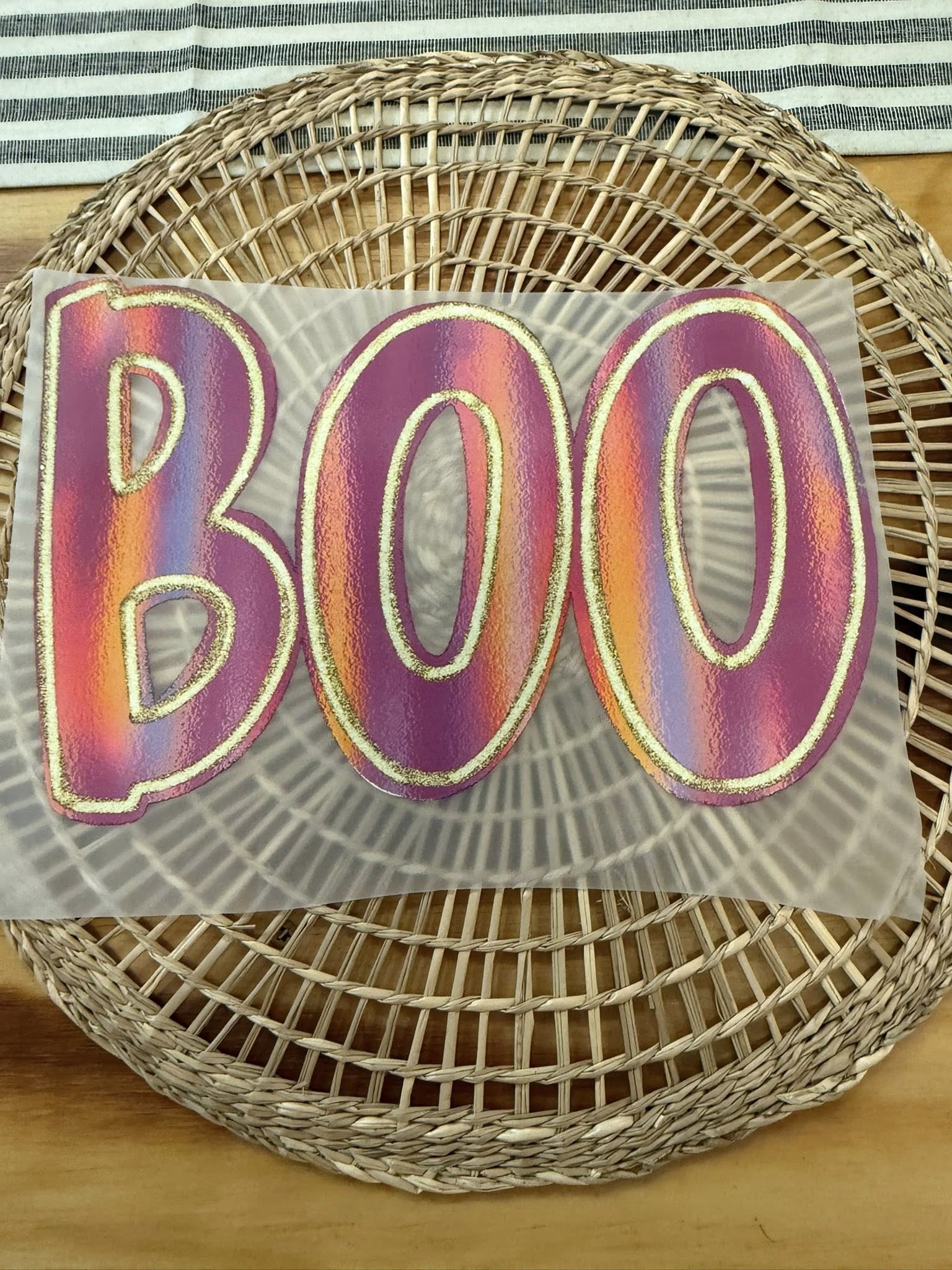 Boo-Pink and Orange