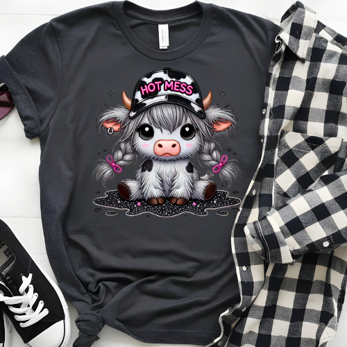 Hot Mess Cow Grey