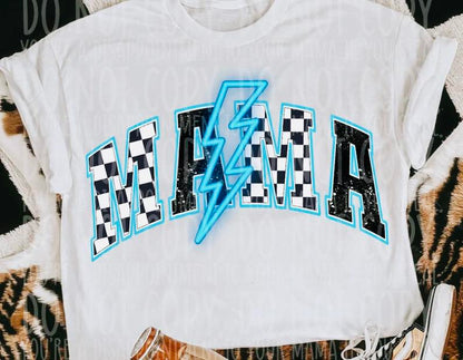 Mama Neon Blue