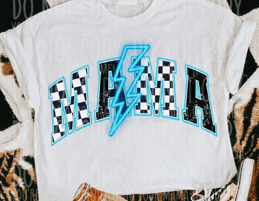 Mama Neon Blue