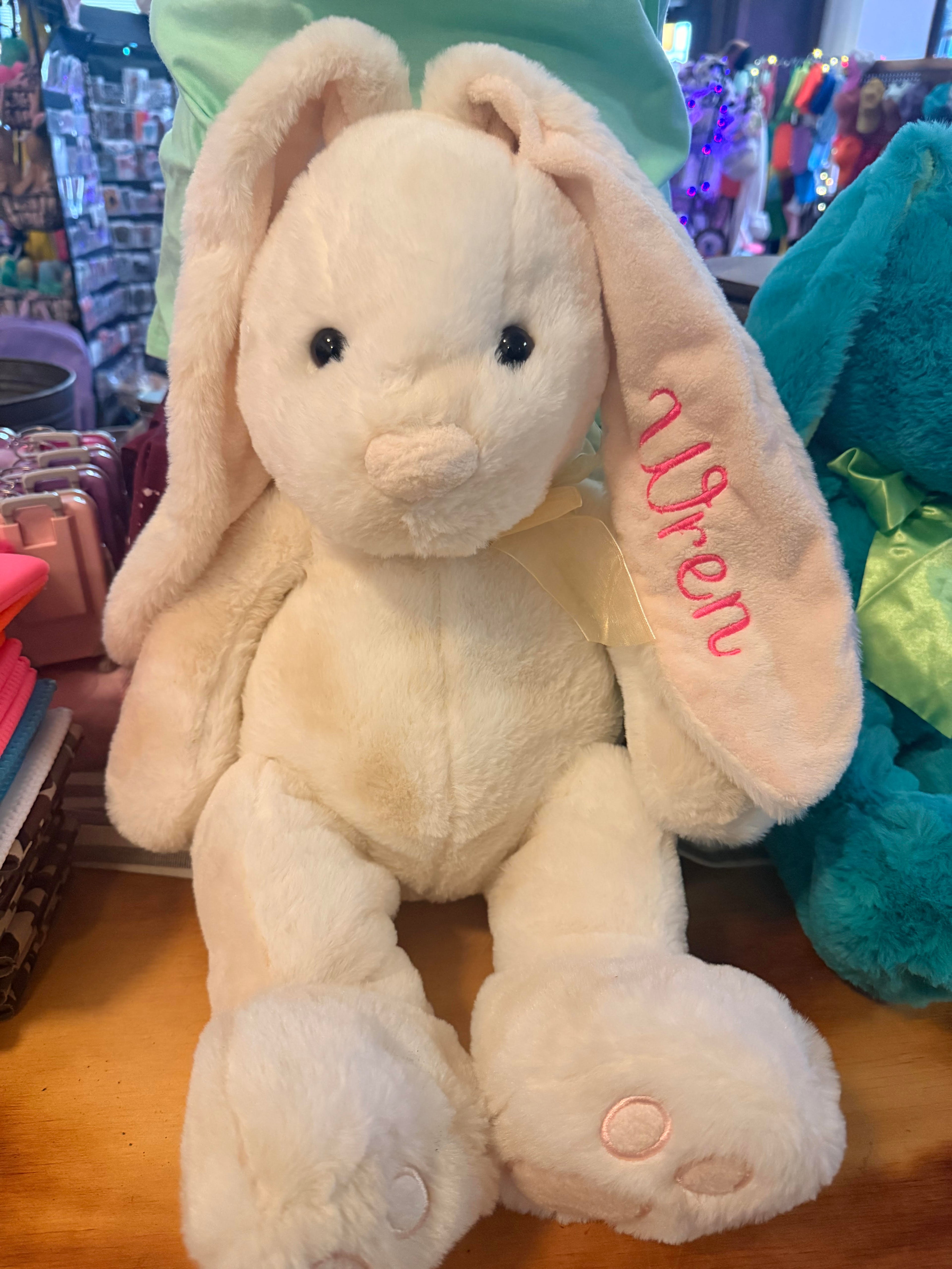 Embroidered Stuffed Bunny