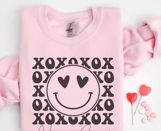 Pink Smiley XOXOXO