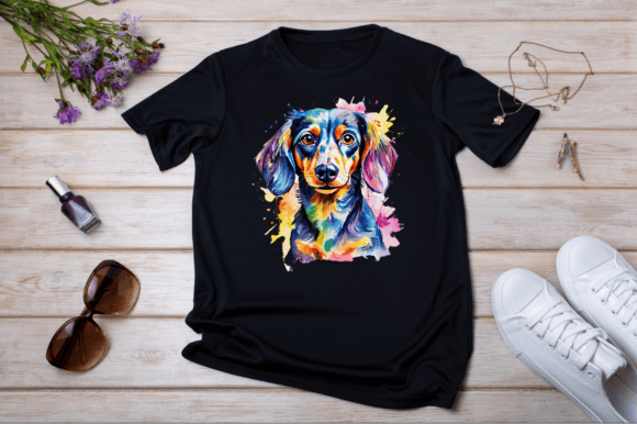 Watercolor Daschound