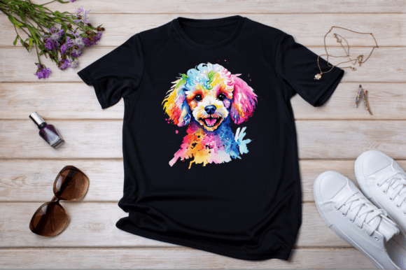 Watercolor Poodle