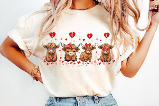Western Highland Cow Valentine