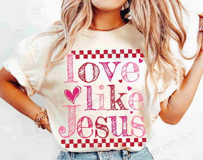 Love Like Jesus Pink & Red